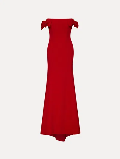 Oscar De La Renta Cady Off Shoulder Peasante Gown