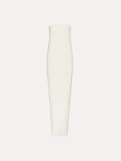Oscar De La Renta Strapless Draped Column Gown