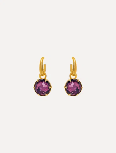 Oscar De La Renta Classic Crystal Mini Hoop Earrings