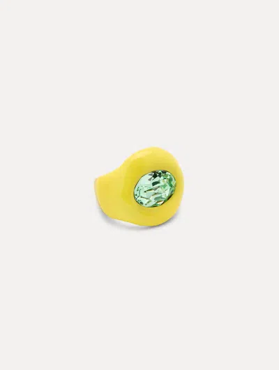 Oscar De La Renta Large Enamel Ring