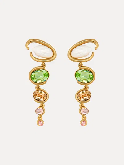 Oscar De La Renta Baroque Pearl O Drop Clip-on Earrings
