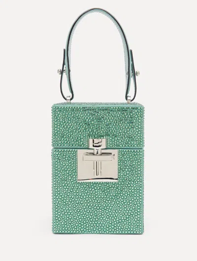 Oscar De La Renta Alibi Crystal-embellished Bucket Bag