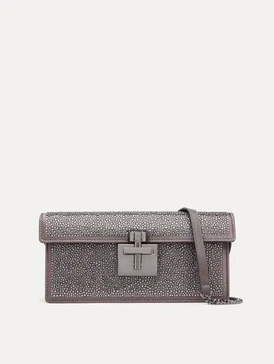 Oscar De La Renta Crystal Pav Alibi Clutch