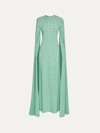 Oscar De La Renta Eyelet-detail Kaftan Dress