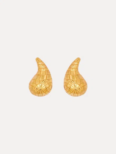 Oscar De La Renta Mosaic Teardrop Earrings