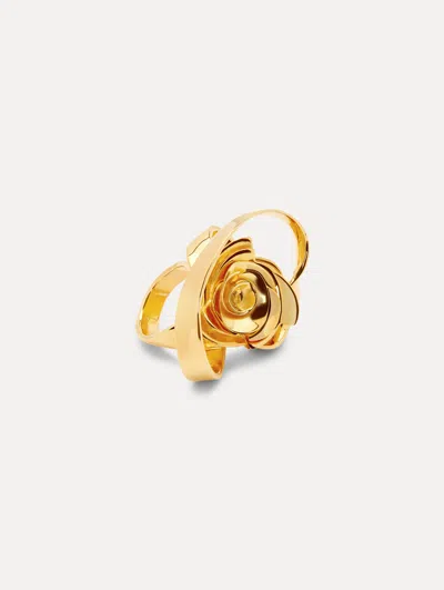 Oscar De La Renta Geometric Rose Ring