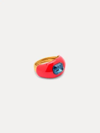 Oscar De La Renta Small Enamel Ring