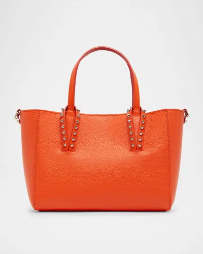 Christian Louboutin Cabata Mini Tote Bag In Leather With Spikes