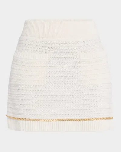 Toccin Benson Textured Knit Pocket Shirt In Neutral