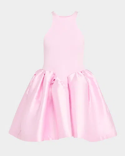 Marques' Almeida Fit-&-flare Jersey Mikado Princess Dress