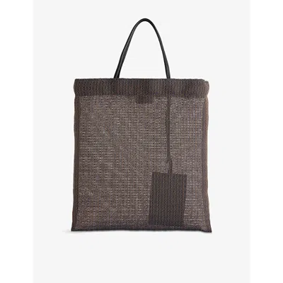 The Row Womens Blue Ans Barn Mini Mesh Tote Bag