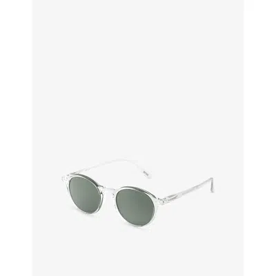 Izipizi Womens #d Crystal Round-frame Acetate Sunglasses
