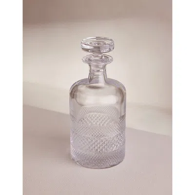 Soho Home Clear Huxley Cut Small Crystal-glass Decanter 30cm