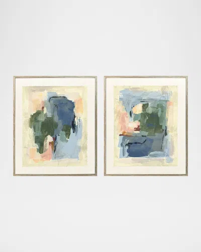Paragon Decors Palette Map Ii Framed Giclees By June Erica Vess, Set Of 2
