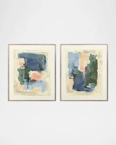 Paragon Decors Palette Map I Framed Giclees By June Erica Vess, Set Of 2