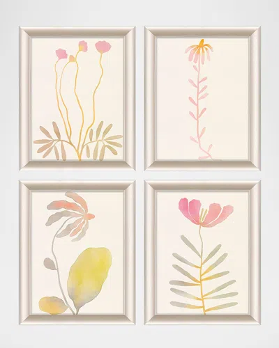 Paragon Decors Soft Bloom Framed Giclees By Aurora Bell, Set Of 4
