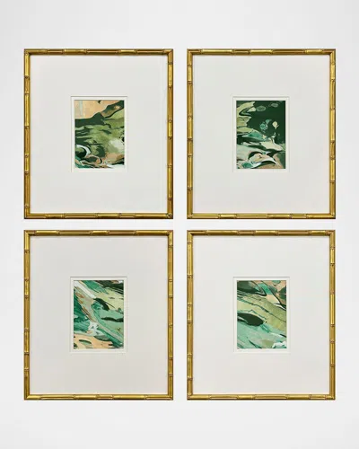 Paragon Decors Verdant Fusion Framed Giclees By Anne Rushout, Set Of 4