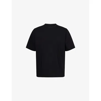 Rick Owens Mens Black Brad Crewneck Cotton-jersey T-shirt