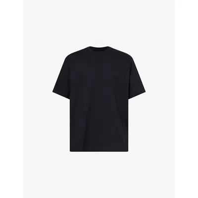 The North Face Black Dome T-shirt In Cotton In Blue