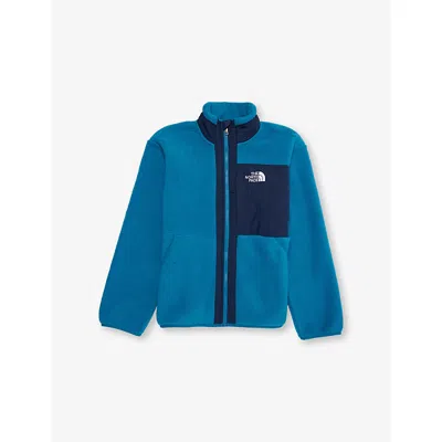 The North Face Dusk Blue/summit Navy Kids' Yumiori Logo-embroidery Fleece Jacket Xs In Blue