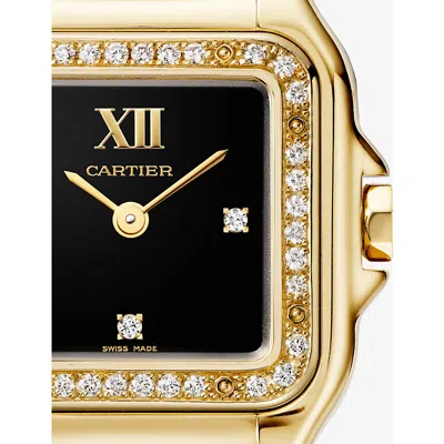 Cartier Wjpn0053 Panthère De  Small 18ct Yellow-gold And 0.23ct Brilliant-cut Diamond Quartz Watch