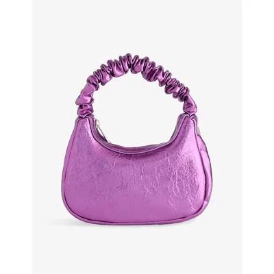 Molo Purple Ray Kids' June Faux-leather Top Handle Bag