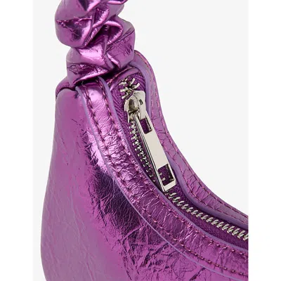Molo Purple Ray Kids' June Faux-leather Top Handle Bag
