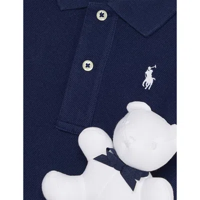 Polo Ralph Lauren Fined Navy Babys' First Polo Gift Set 3-12 In Blue