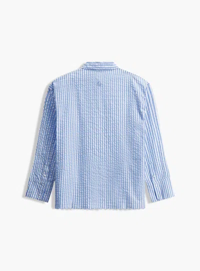 Tiger & Eloise Cotton Seersucker Oversized Shirt
