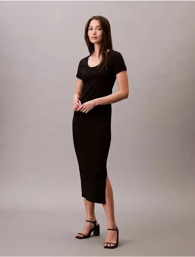 Calvin Klein Women's Refined Cotton Midi Dress