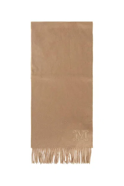 Max Mara Monogram Fringed-edge Cashmere Scarf