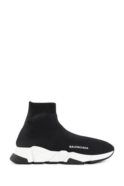 Balenciaga Speed Lt Logo-print Stretch-knit High-top Sneakers