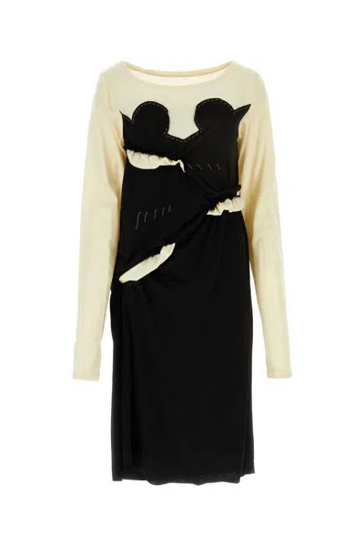 Maison Margiela Spliced-jersey Midi Dress