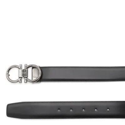 Ferragamo Salvatore  Black Leather Belt