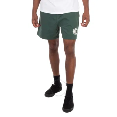 Bally Logo Print Track Shorts In Green