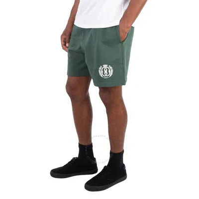 Bally Logo Print Track Shorts In Green