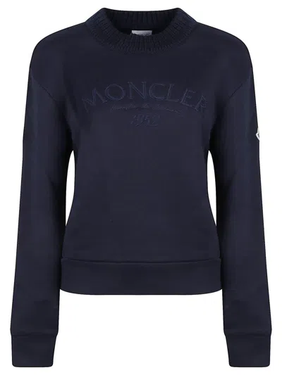 Moncler Sweatshirt In Blue