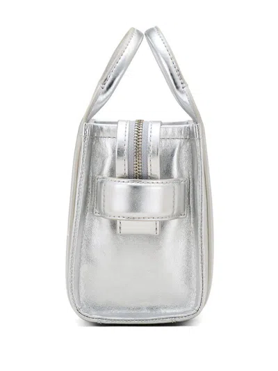 Marc Jacobs The Crossbody Tote Bag Leather In Silver