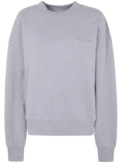 Attico Cotton Jersey Sweatshirt In Gray