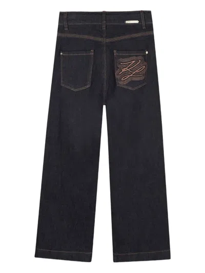 Karl Lagerfeld Cotton Jeans In Black