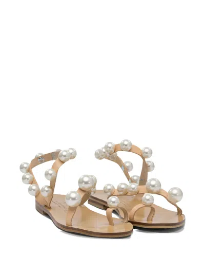 Elina Linardaki Sandals In Neutral