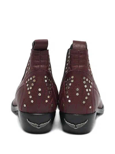 Pre-owned Zadig & Voltaire Studded Leather Boots