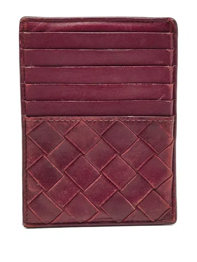 Pre-owned Bottega Veneta Intrecciato Zip Cardholder