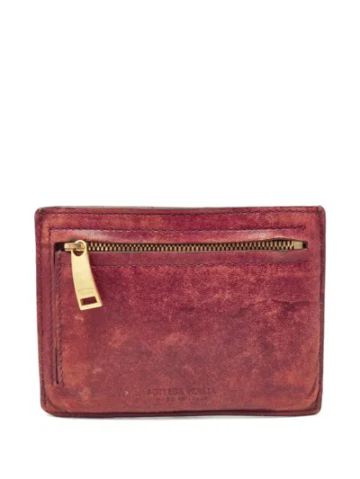 Pre-owned Bottega Veneta Intrecciato Zip Cardholder