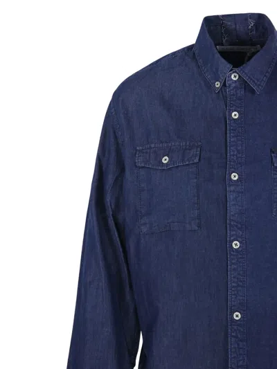 E.l.v Denim Double-pocket Denim Shirt