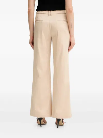 Guess Usa Belted Trousers In Neutral