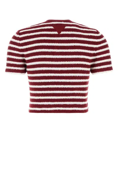 Prada Embroidered Terry Fabric Polo Shirt In Multi