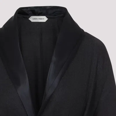 Alberta Ferretti Alberta Ferreti Virgin Wool Midi Dress In Black