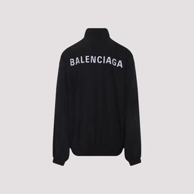 Balenciaga Oversized Windbreaker Jacket In Black