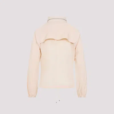 Burberry Full Zip Jacket In Neutral
